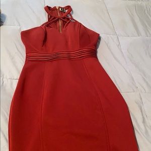 Burgundy bodycon dress